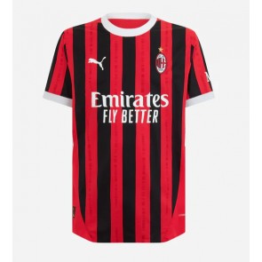 Lacne Muži Futbalové dres AC Milan 2024-25 Krátky Rukáv - Domáci